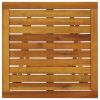 Bistro Table 18.1"x18.1"x18.5" Solid Acacia Wood