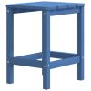 Patio Adirondack Table Aqua Blue 15"x15"x18.1" HDPE