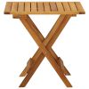 Bistro Table 18.1"x18.1"x18.5" Solid Acacia Wood