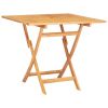 Folding Patio Table 33.5"x33.5"x29.9" Solid Teak Wood