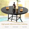 34 Inch Patio Dining Table with 1.5 inch Umbrella Hole for Garden34 Inch Patio Dining Table with 1.5 inch Umbrella Hole for Garden
