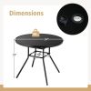 34 Inch Patio Dining Table with 1.5 inch Umbrella Hole for Garden34 Inch Patio Dining Table with 1.5 inch Umbrella Hole for Garden