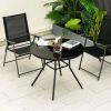 34 Inch Patio Dining Table with 1.5 inch Umbrella Hole for Garden34 Inch Patio Dining Table with 1.5 inch Umbrella Hole for Garden