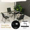 34 Inch Patio Dining Table with 1.5 inch Umbrella Hole for Garden34 Inch Patio Dining Table with 1.5 inch Umbrella Hole for Garden