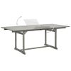 Patio Dining Table (59.1"-78.7")x39.4"x29.5" Solid Acacia Wood