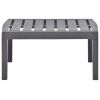 Patio Table Mocha 30.7"x21.7"x15" Plastic