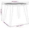 Patio Table Ø43.3"x29.5" Solid Wood Acacia