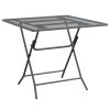 Patio Table 31.5"x31.5"x28.3" Expanded Metal Mesh Anthracite