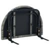 Patio Table Gray 23.6"x23.6"x15.7" Poly Rattan