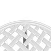 Patio Table White Ø18.9"x20.9" Cast Aluminum