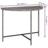 Patio Table Gray 39.4"x19.7"x29.5" Poly Rattan