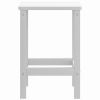 Patio Adirondack Table White 15"x15"x18.1" HDPE