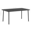 Patio Table Dark Gray 59.1"x35.4"x28.3" Steel