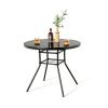 34 Inch Patio Dining Table with 1.5 inch Umbrella Hole for Garden34 Inch Patio Dining Table with 1.5 inch Umbrella Hole for Garden