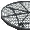 3 Piece Patio Dining Set Expanded Metal Mesh Anthracite