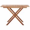 Patio Table 43.3"x26.4"x29.1" Solid Acacia Wood
