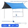 10'x10' Beach Tent Sun Shelter with 6 Sandbags Blue