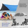 10'x10' Beach Tent Sun Shelter with 6 Sandbags Blue