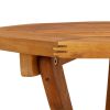 Folding Patio Table 35.4"x29.5" Solid Acacia Wood