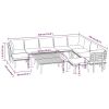 12 Piece Patio Lounge Set with Cushions Solid Acacia Wood