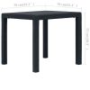 Patio Table Anthracite 31.1"x31.1"x28.3" Plastic Rattan Look