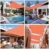 13'x10' Rectangle Sun Shade Sail/Bright Orange