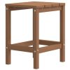 Patio Adirondack Table Brown 15"x15"x18.1" HDPE