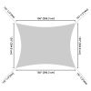 13'x10' Rectangle Sun Shade Sail/Bright Orange