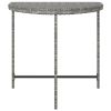 Patio Table Gray 31.5"x19.7"x29.5" Poly Rattan