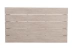 Durable Aluminum Coffee Table - Solid Construction, Weather-Resistant Surface - Whitewashed Birch Look, Dual Stretchers