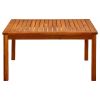 Patio Coffee Table 33.5"x33.5"x17.7" Solid Acacia Wood
