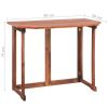 Bistro Table 35.4"x19.7"x29.5" Solid Acacia Wood
