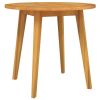 Patio Table Ø33.5"x29.5" Solid Wood Acacia