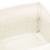 Patio Table White 20.9"x20.9"x15.7" Plastic