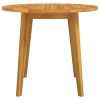 Patio Table Ø33.5"x29.5" Solid Wood Acacia