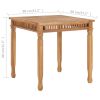 Patio Dining Table 31.5"x31.5"x31.5" Solid Teak Wood