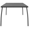 Patio Table Anthracite 78.7"x39.4"x28.3" Steel Mesh