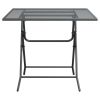 Patio Table 31.5"x31.5"x28.3" Expanded Metal Mesh Anthracite