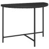 Patio Table Black 39.4"x19.7"x29.5" Poly Rattan