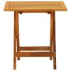 Bistro Table 18.1"x18.1"x18.5" Solid Acacia Wood