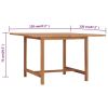 Garden Table 47.2"x47.2"x29.5" Solid Teak Wood