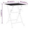 Patio Table 23.6"x23.6"x28.3" Expanded Metal Mesh Anthracite