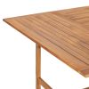 Patio Table 59.1"x59.1"x29.9" Solid Teak Wood