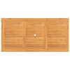 Extending Patio Table 43.3"-63"x31.5"x29.5" Solid Wood Teak