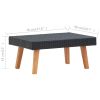 Patio Coffee Table Poly Rattan Black