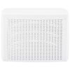 Side Table White 21.3"x21.3"x14.4" Plastic