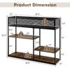 Modern Multi-Tier Industrial Style Console Table