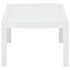 Patio Table White 30.7"x21.7"x15" Plastic