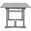 Patio Dining Table (59.1"-78.7")x39.4"x29.5" Solid Acacia Wood