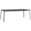 Patio Table Anthracite 78.7"x39.4"x28.3" Steel Mesh